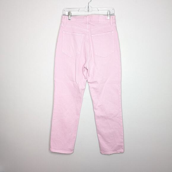 Abercrombie & Fitch Orchid Pink Ultra High Rise 90s Straight Jean Size 6 Short - Picture 2 of 7